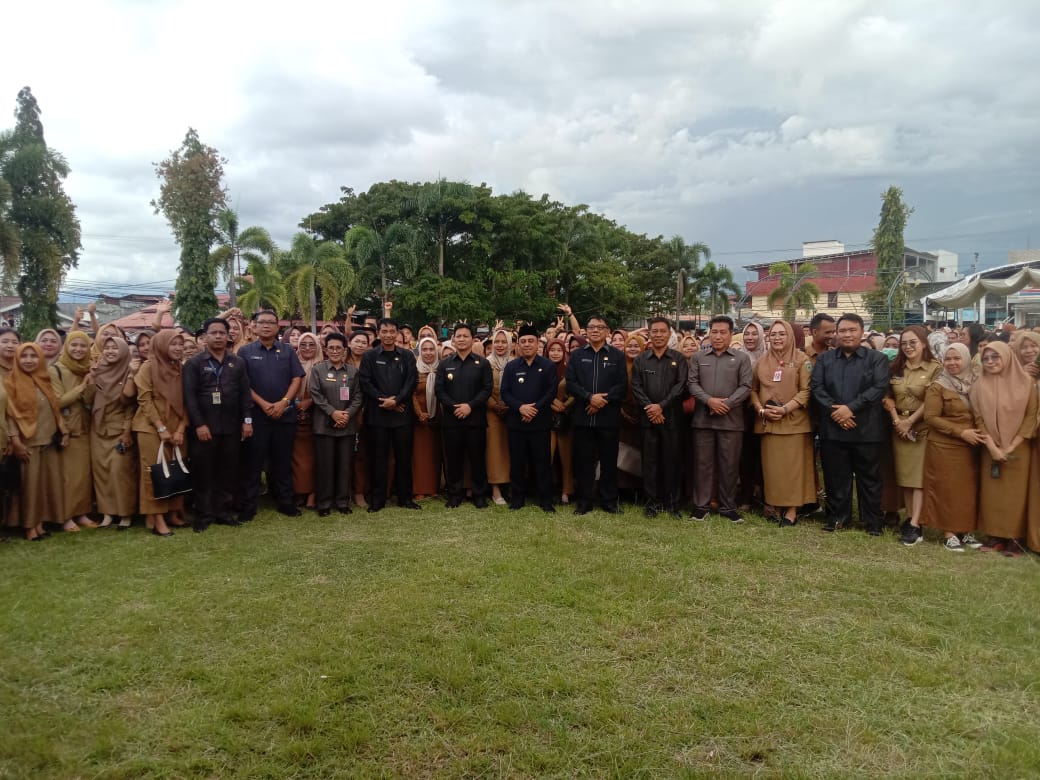 Bupati dan Wabup Hadiri Apel Sore CPNS dan PPPK