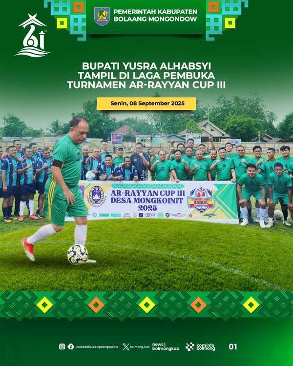 Laga Eksebisi Tim Pemkab Bolmong VS DPRD Skor 4-1